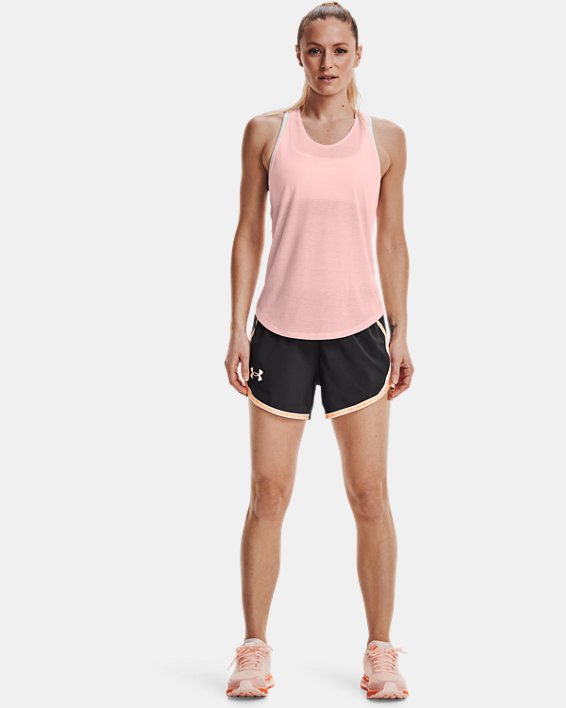 Women's UA Fly-By 2.0 Brand Shorts, Gray, pdpMainDesktop image number 2